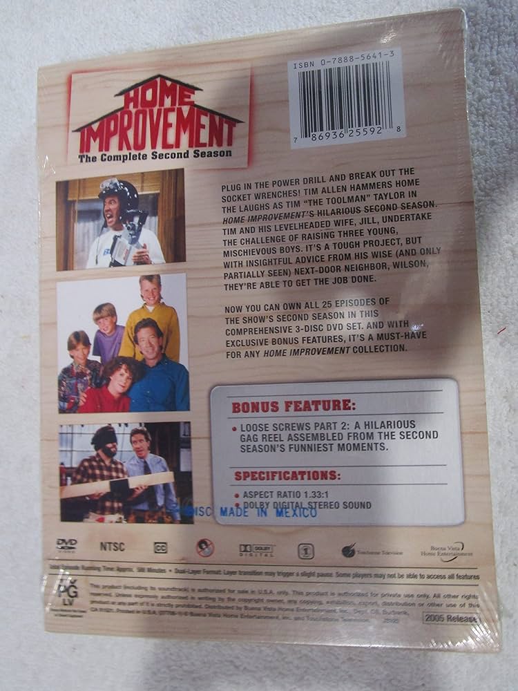 (未使用･未開封品)Home Improvement: Complete Second Season [DVD] Amazon.com: Home Improvement: Season 2 : Tim Allen: Movies & TV